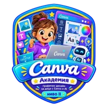 Графичен дизайн за деца с Canva и AI ниво II